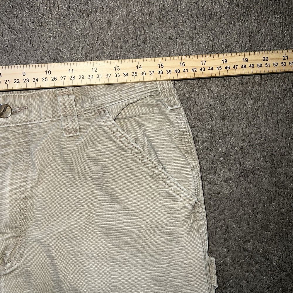 Carhartt B11 PTB Duck Carpenter Work Pants Beige Dungaree 32x36 USA VTG - Picture 6 of 8